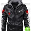 CYBERPUNK 2077 SAMURAI BLACK LEATHER JACKET WITH HOOD