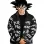 Dragon Ball Z Goku Drip Puffer Jacket