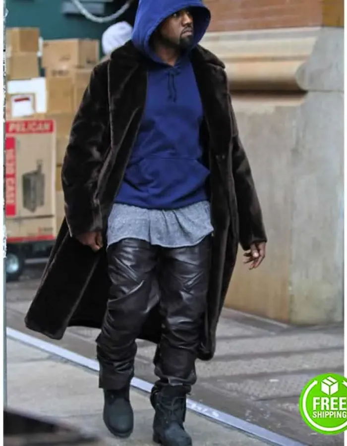 KANYE WEST BLACK LEATHER PANT KANYE WEST BLACK LEATHER PANT