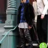 KANYE WEST BLACK LEATHER PANT KANYE WEST BLACK LEATHER PANT