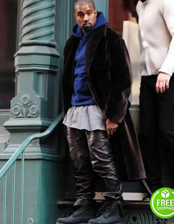KANYE WEST BLACK LEATHER PANT KANYE WEST BLACK LEATHER PANT