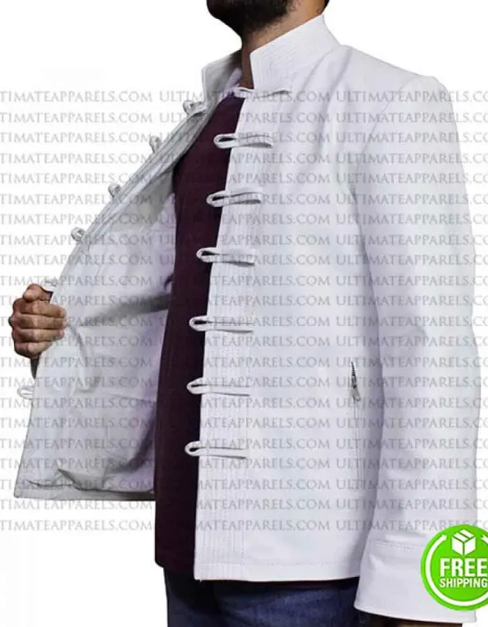 The Matrix Reloaded Collin Chou White Costume Jacket
