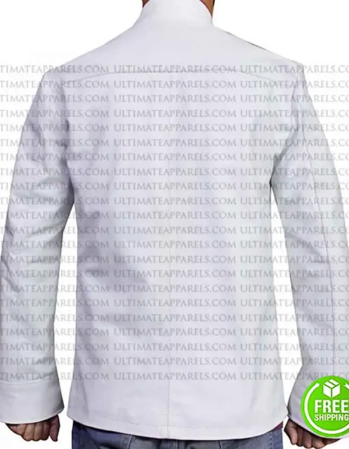 The Matrix Reloaded Collin Chou White Costume Jacket