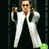 The Matrix Reloaded Collin Chou White Costume Jacket
