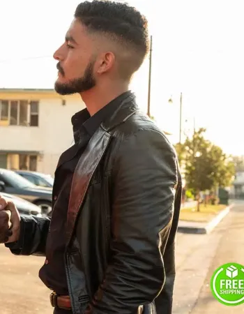 THE TAX COLLECTOR BOBBY SOTO (DAVID) LEATHER JACKET