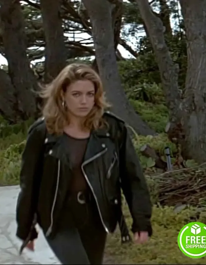 BASIC INSTINCT LEILANI SARELLE (ROXY HARDY) LEATHER JACKET