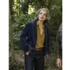 The Staircase Juliette Binoche (Sophie Broussard) Blue Cotton Blazer