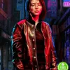 MY NAME HAN SO-HEE (JI-U-YUN) BOMBER LEATHER JACKET MY NAME HAN SO-HEE (JI-U-YUN) BOMBER LEATHER JACKET