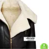 Women's Aviator Flight Shearling Bomber Fur Black Jacket Women's Aviator Flight Shearling Bomber Fur Black Jacket