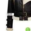 Women's Aviator Flight Shearling Bomber Fur Black Jacket Women's Aviator Flight Shearling Bomber Fur Black Jacket