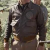 Aaron Eckhart Midway Jimmy Doolittle Brown Leather Jacket Aaron Eckhart Midway Jimmy Doolittle Brown Leather Jacket