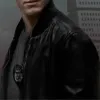 Adam Pålsson Young Wallander Black Leather Bomber Jacket Adam Pålsson Young Wallander Black Leather Bomber Jacket