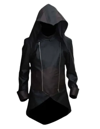 Assassins Creed Unity Arno Hooded Leather Jacket