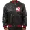 Atlanta Hawks Black Leather Varsity Bomber Jacket
