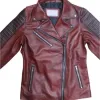Bank of Dave 2023 Phoebe Dynevor Leather Jacket