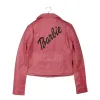 Barbie Pink Leather Biker Jacket