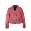 Barbie Pink Leather Biker Jacket