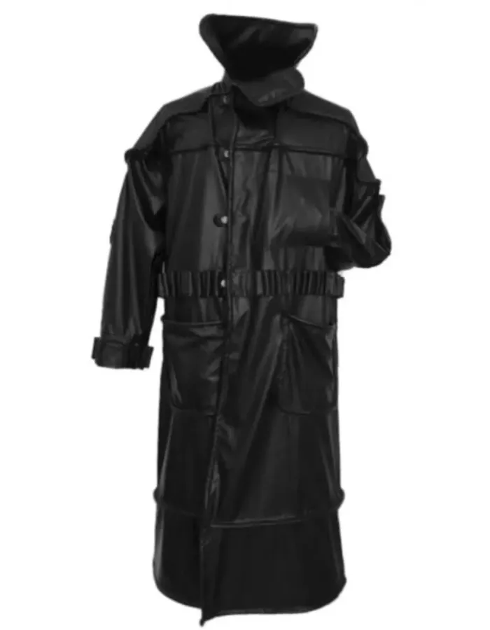 Blade Runner Roy Batty Black Leather Trench Coat Blade Runner Roy Batty Black Leather Trench Coat