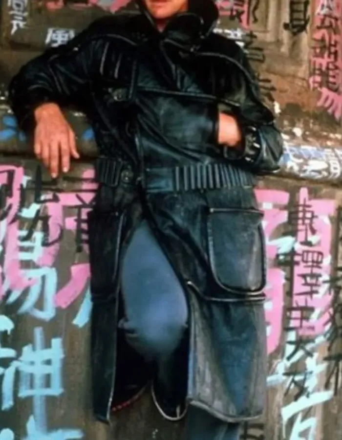 Blade Runner Roy Batty Black Leather Trench Coat Blade Runner Roy Batty Black Leather Trench Coat