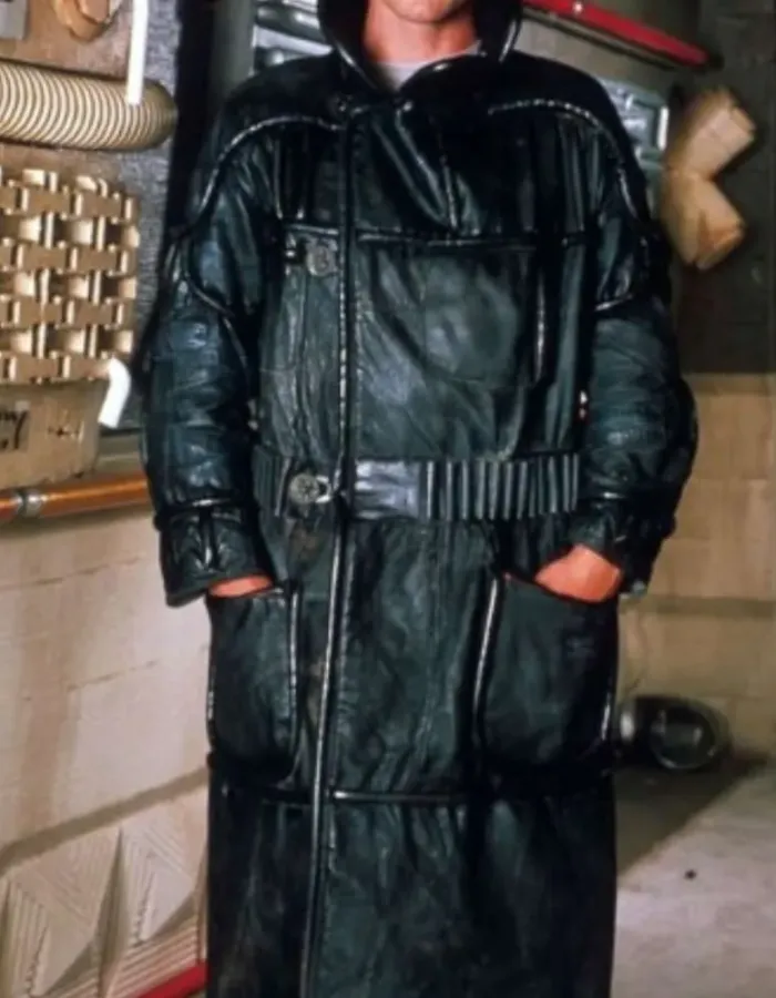 Blade Runner Roy Batty Black Leather Trench Coat Blade Runner Roy Batty Black Leather Trench Coat