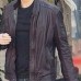 Brad Pitt Fight Club Black Leather Jacket