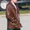 Bupkis 2023 Pete Davidson Brown Leather Jacket Bupkis 2023 Pete Davidson Brown Leather Jacket