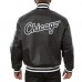 Chicago White Sox Black Leather Bomber Jacket