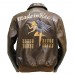Resident Evil Chris Redfield Air Force Flight Brown Bomber Leather Jacket