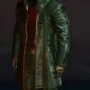 Cyberpunk 2077 Durable Motorcycle Black Leather Coat
