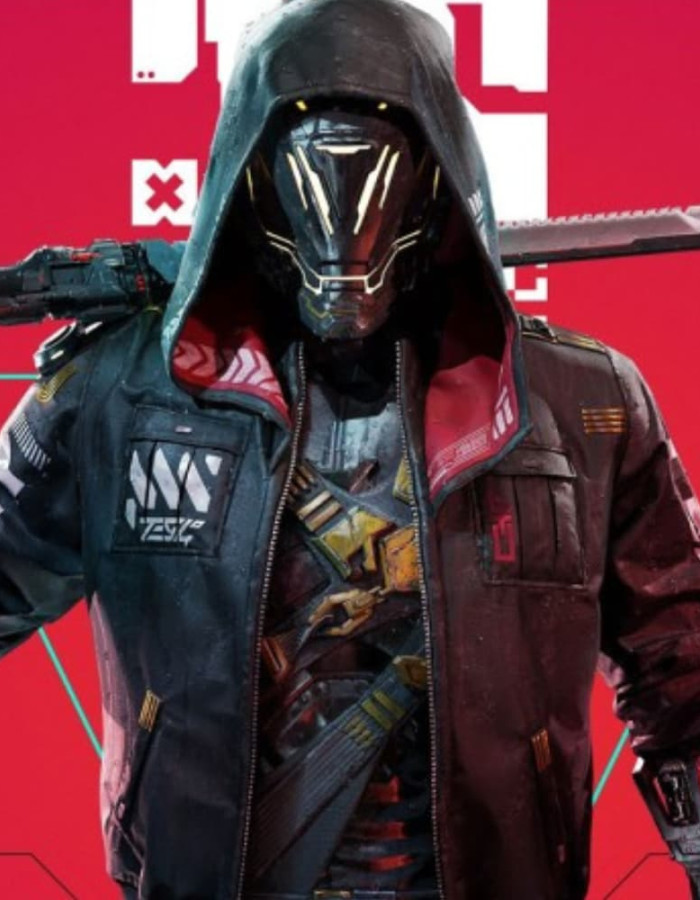 Cyberpunk Ninja Ghostrunner Hooded Leather Jacket Cyberpunk Ninja Ghostrunner Hooded Leather Jacket