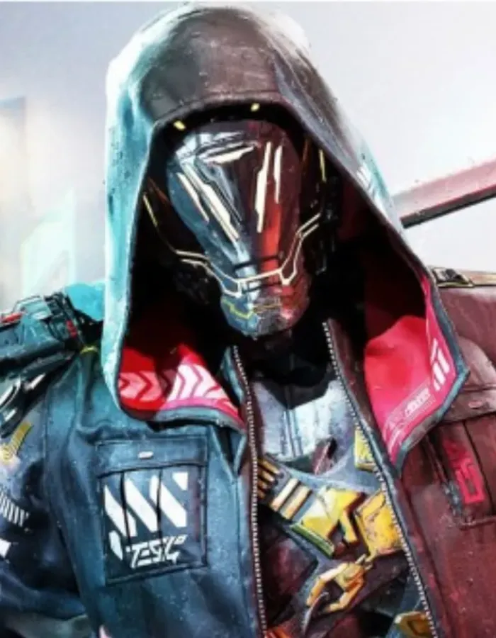 Cyberpunk Ninja Ghostrunner Hooded Leather Jacket Cyberpunk Ninja Ghostrunner Hooded Leather Jacket