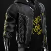 Cyberpunk 2077 Cyborg Black Leather Jacket Cyberpunk 2077 Cyborg Black Leather Jacket