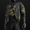 Cyberpunk 2077 Cyborg Black Leather Jacket Cyberpunk 2077 Cyborg Black Leather Jacket