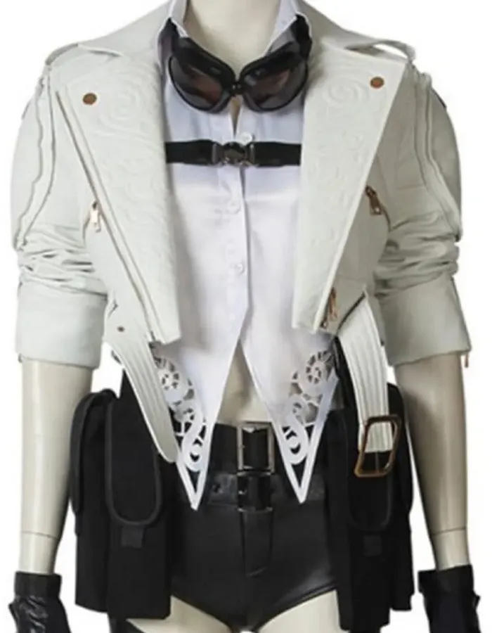 Devil May Cry 5 Lady White Leather Jacket