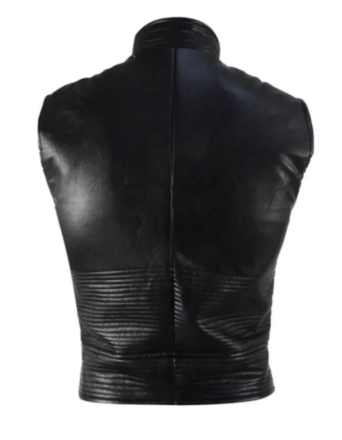 Devil May Cry 5 Vergil Blue and Black Leather Vest