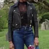 Double Life 2023 Jo Creuzot Black Biker Leather Jacket Double Life 2023 Jo Creuzot Black Biker Leather Jacket