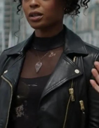 Double Life 2023 Jo Creuzot Black Biker Leather Jacket