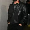 Drake Amici Violente Black Leather Jacket