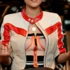 Fast X 2023 Nathalie Emmanuel White Leather Jacket