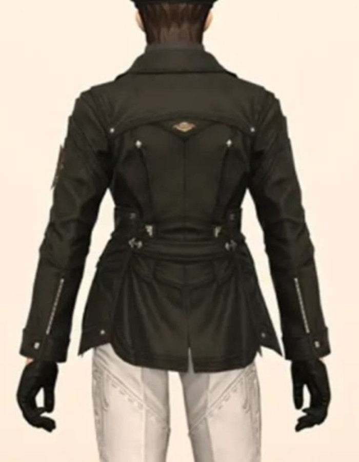 FFXIV Appointed Set Eorzea Black Leather Jacket