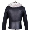 Final Fantasy 8 Squall Leonhart Fur Black Leather Jacket