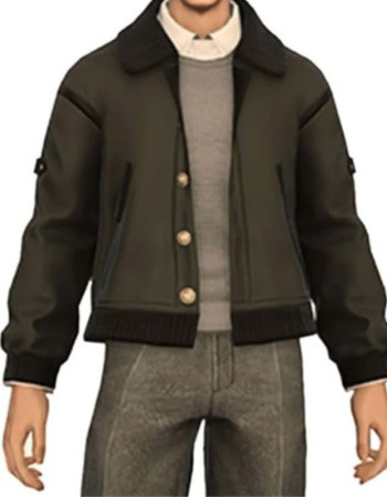 Final Fantasy XIV Black Varsity Jacket