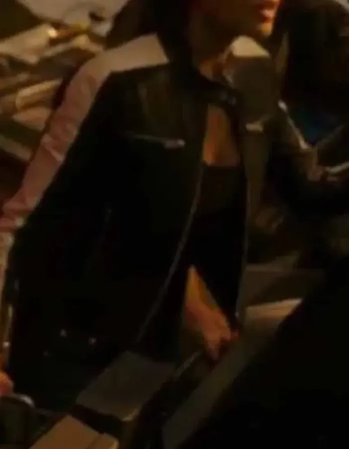 Godzilla Vs. Kong Maya Simmons Black Leather Jacket