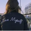 Hailee Steinfeld Love Myself Black Bomber Jacket