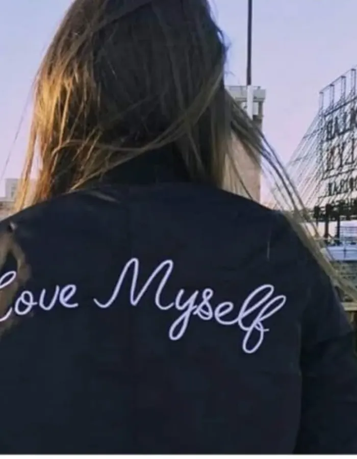 Hailee Steinfeld Love Myself Black Bomber Jacket