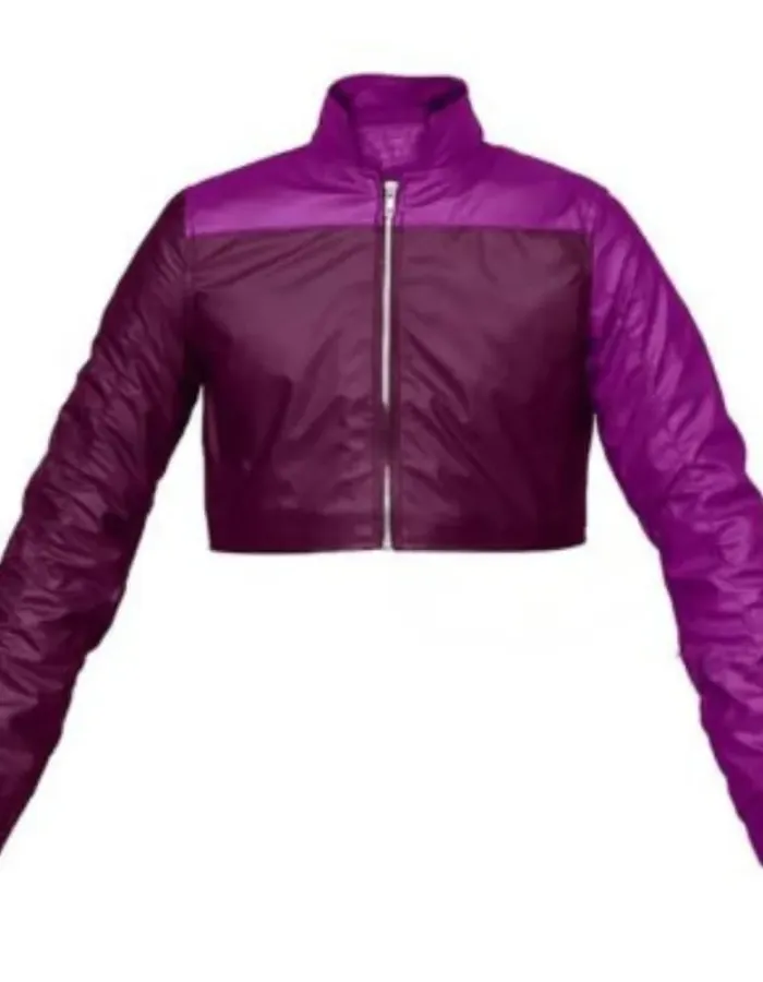Harley Quinn Injustice 2 Purple Leather Jacket