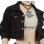 Hip Street FFXIV Cropped Black Denim Jacket