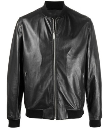 Infinite Evan McCauley Black Bomber Leather Jacket
