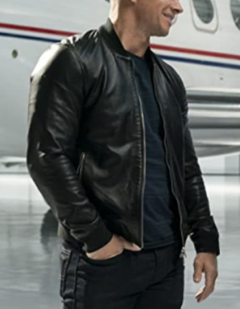 Infinite Evan McCauley Black Bomber Leather Jacket