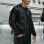 Infinite Evan McCauley Black Bomber Leather Jacket